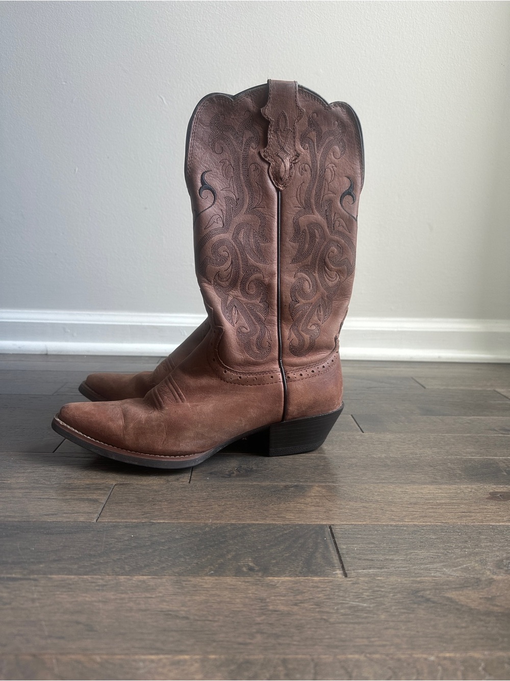 Justin L2559 Women's Stampede Cowboy Boots size 7R